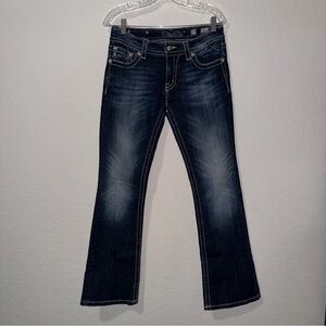 Miss Me Dark Blue Signatures Bootcut Jeans